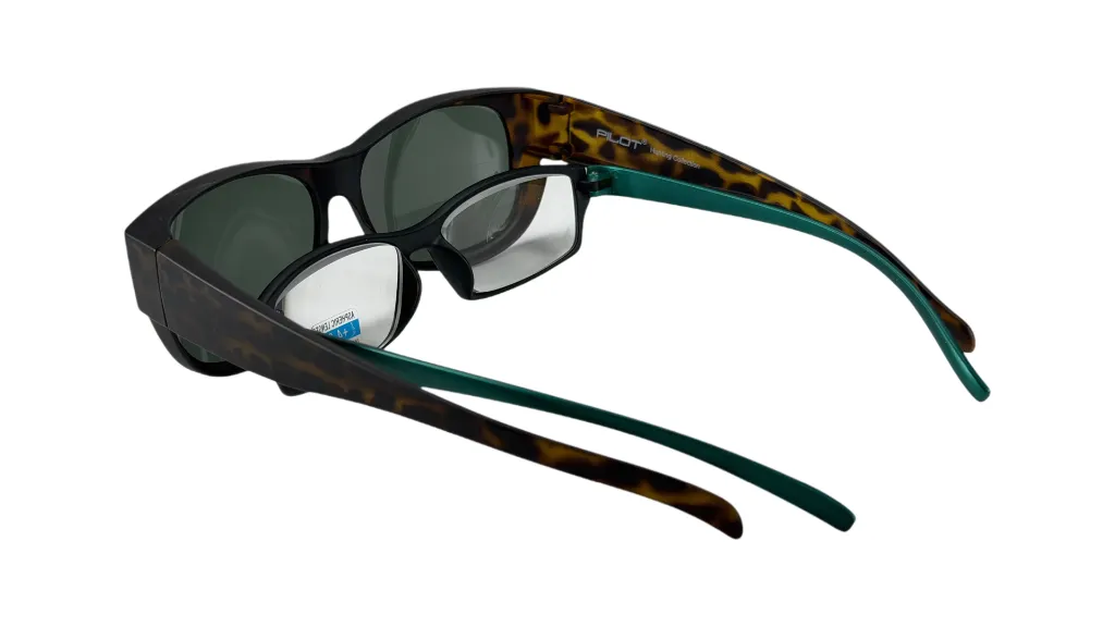 SGL.PO2.HF3 Demi brown frame. Green polarized lens. Size 50x38x150 (4).webp