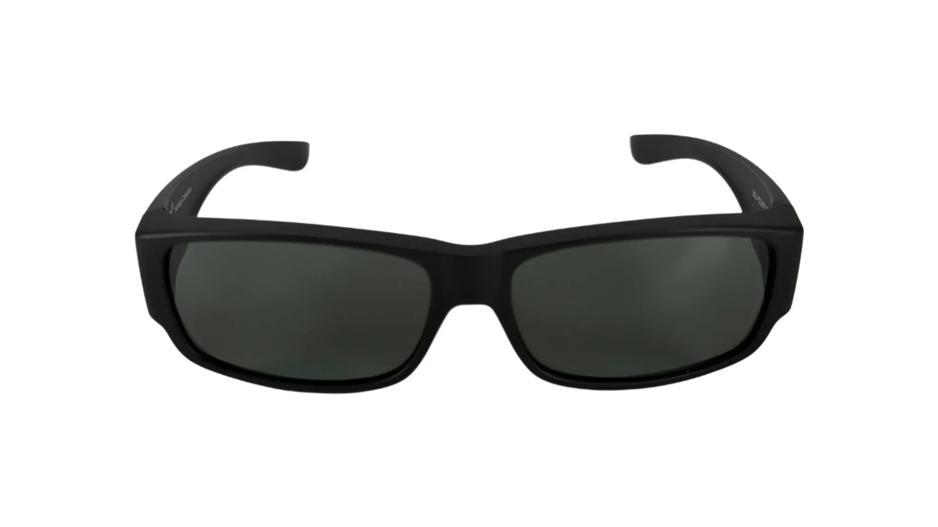 [SGL.PO2.HF1.Black.Green] Over-glasses Sunglasses (Black, Green)